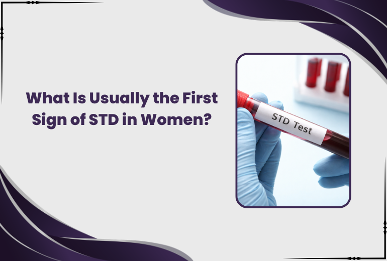 first sign of STD in women symptoms and early warning signs