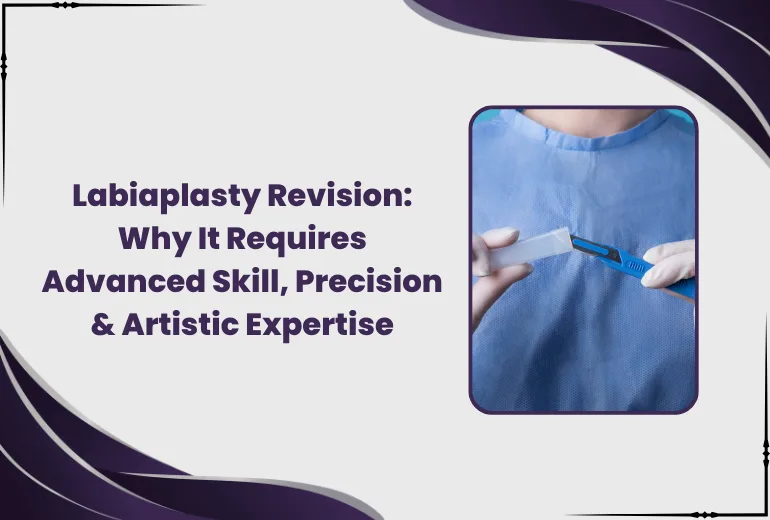 Labiaplasty revision surgery in Dubai to correct previous labiaplasty results by Dr. Marwa ElAjami