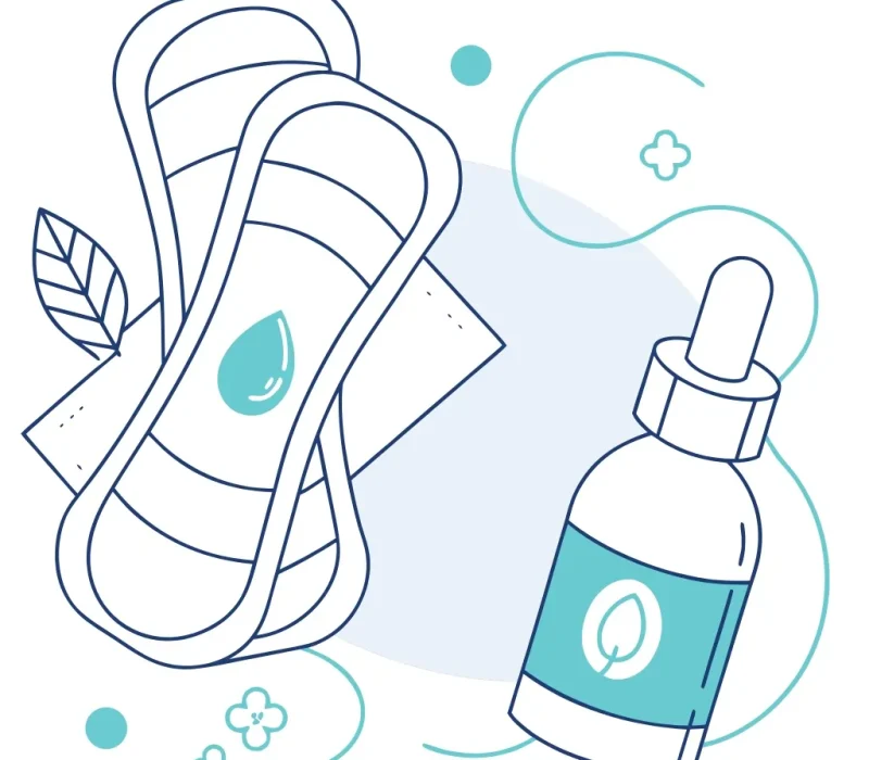 صورة توضح بعض علاجات التهاب المهبل الهوائي